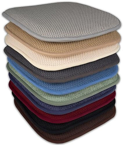 2 Pack Memory Foam Honeycomb Nonslip Back 16" x 16" Chair/Seat Cushion Pad - Image 6