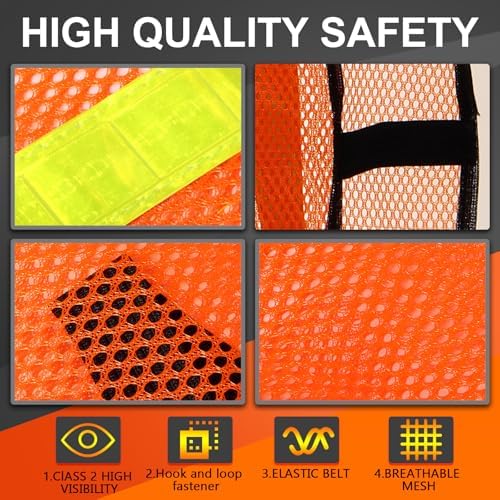 Haysandy 20 Pcs High Visibility Vest Reflective Safety Vest - Image 3