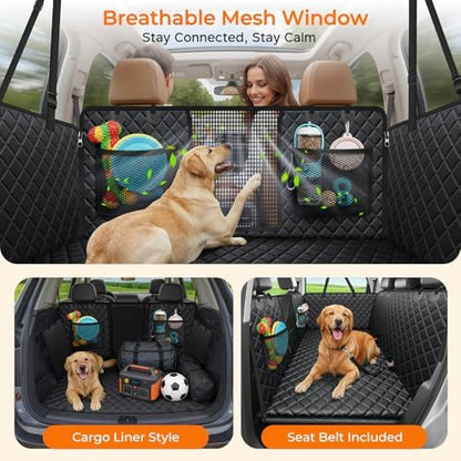 URPOWER Back Seat Extender for Dogs, Large Hard Bottom Dog Car Seat Cover - Image 4