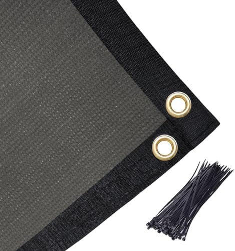 Amagenix 90% Pergola Shade Cover 9'X 10' Dark Gray Sun Shade Cloth - Image 5