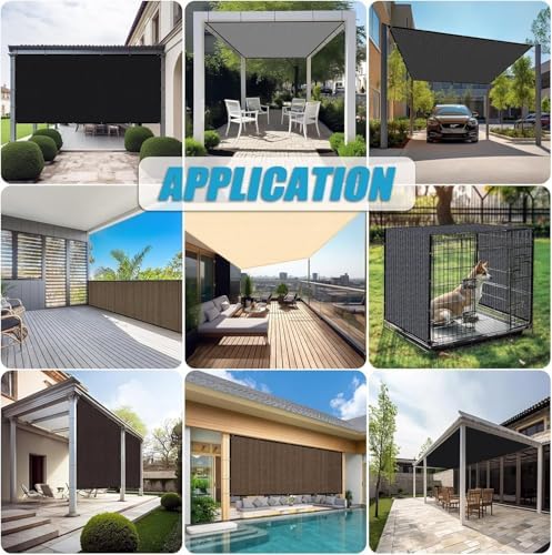 Amagenix 90% Pergola Shade Cover 6' X 20' Sun Shade Cloth - Image 7