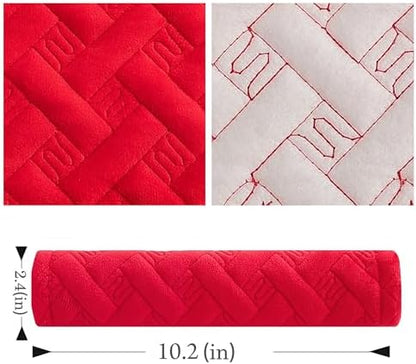 Amooca 2-Pack Braid Pattern Seat Belt Covers Shoulder Pads - Image 4