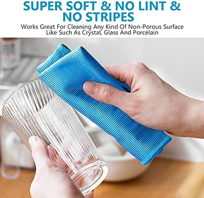 12 Pcs Microfiber Glass and Window Cleaning Cloths, Quickly Clean Windows - Image 2