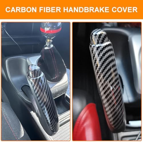 Carbon Fiber Handbrake Cover for Honda Civic 2006-2011 - Image 4