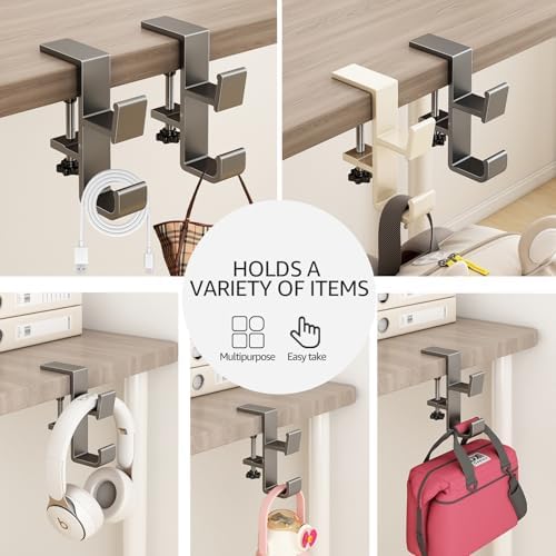 2 PCS Desk Bag Hook, Aluminum Purse Hook - Image 3