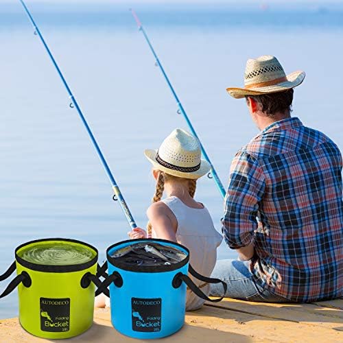 Collapsible Bucket 5 Gallon Container Folding Water Bucket Portable Wash Basin - Image 7