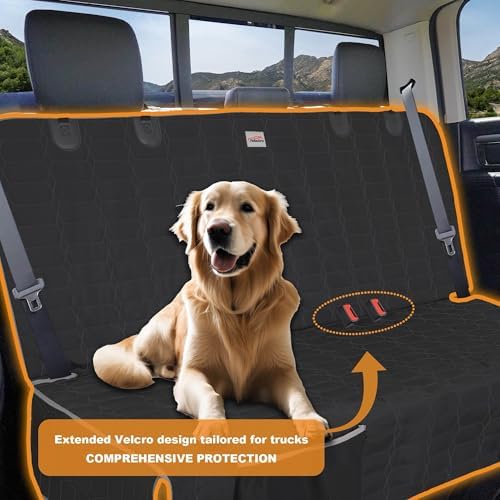 Reliadura Back Seat Cover for Dogs, Washable Bench Seat Covers for Trucks - Image 6