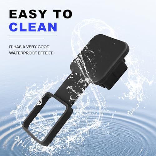 Black Trailer Hook Dust-Proof Plug, 1.9 Inch Hitch Cover Trailer Hitch Cover - Image 4