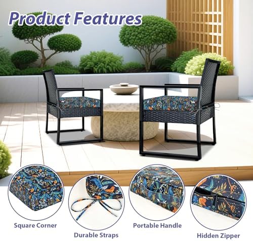 IPYNBAP Outdoor Chair Cushions Set of 4 -Waterproof Outdoor Seat Cushions - Image 5