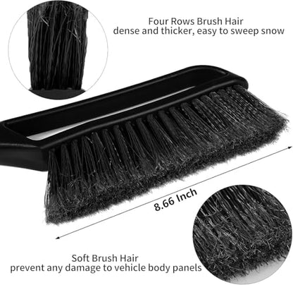FOVAL 27" Ice Scraper Snow Brush, Wider Snow Scraper Snow Removal Car Brush - Image 4