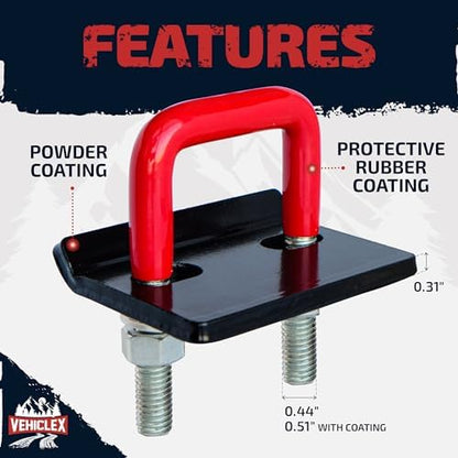 Vehiclex 2-Pack Anti-Rattle Hitch Tightener Clamps - Image 2