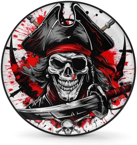 Spare Tire Cover for RV Trailer, Skull Pirate Tire Covers Universal Fit for by Unknown