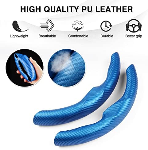 Canvcle Steering Wheel Cover for Tesla Model 3/Model Y Accessories Carbon Fiber - Image 4