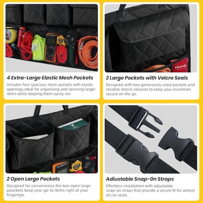 Car Trunk Hanging Organizer 3D Textured Ripple Design, - Image 6
