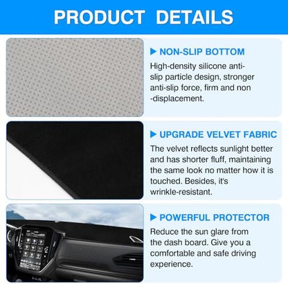 Autorder Dashboard Cover Mat for 2025 2026 Subaru Forester Accessories Dash - Image 6