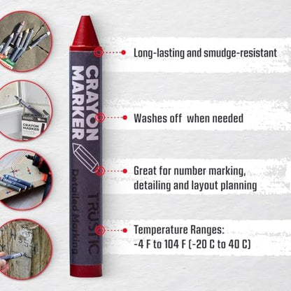 Universal Crayon Wax Marker for Industrial and Craft Detailed Marking on Lumber - Image 2