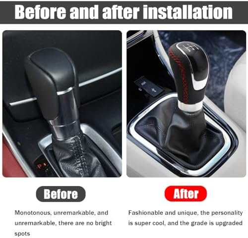 Osilly 5 Speed Shift Knob, Weighted Manual Gear Shifter Knobs, Leather Gear - Image 5