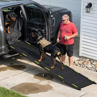Folding Dog Ramp for Car 67" Long x 16" Wide Portable for Large Dogs - Image 7