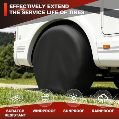 Explore Land Tire Covers 4 Pack Fit Tire Diameters 29-31.75 inch - Image 4