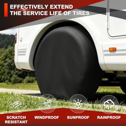 Explore Land Tire Covers 4 Pack Fit Tire Diameters 39-42 inch - Image 4