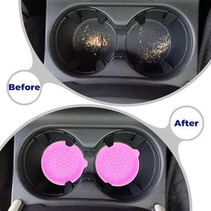 2 PCS Car Cup Coasters, Cup Holder Coaster - Image 5