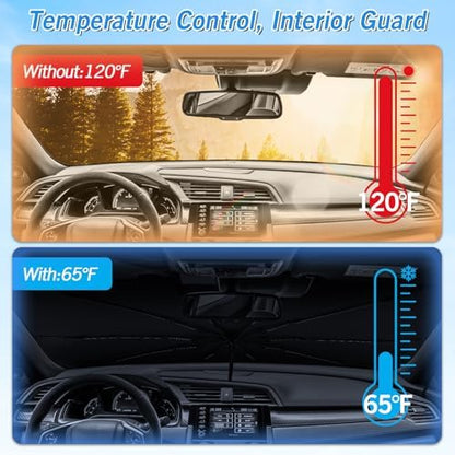 KUST Windshield Sun Shade Umbrella - Image 6