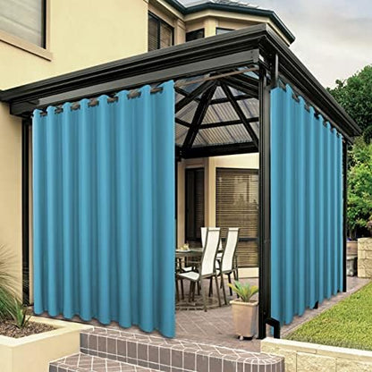 BONZER Outdoor Curtains for Patio Waterproof Thick Privacy Extra Wide by Bonzer