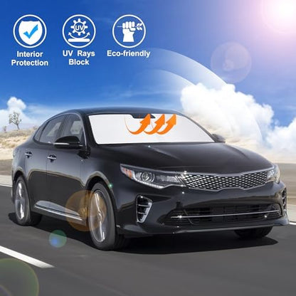 Windshield Sun Shade for 2016-2020 Kia Optima Accessories - Image 6
