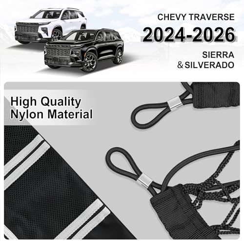 Amiss Truck Bed Cargo Net with Side Organizer, Compatible with 2024 2025 2026 - Image 4