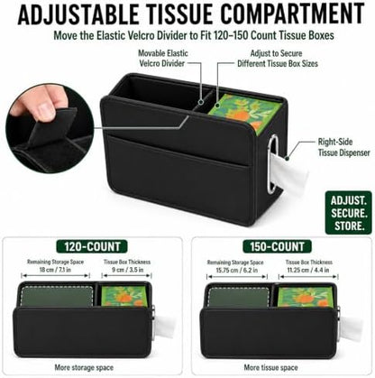 Noaman Car Seat Organizer Backseat Hanging Trash Can or Car Tissue Holder - Image 5