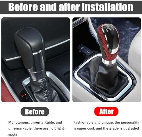 Osilly 5 Speed Shift Knob, Weighted Manual Gear Shifter Knobs, Leather Gear - Image 5