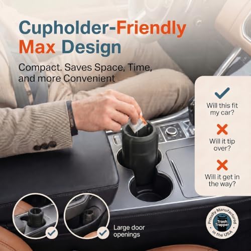 Trash Trapper Car Trash Can Cup Holder | Ultimate Car Trash Can - Image 6