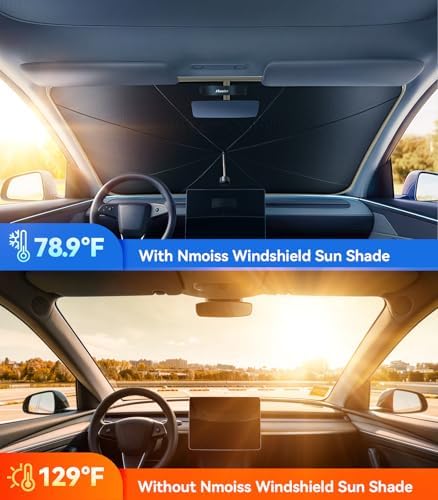 2026 Upgraded Nmoiss True Dual Layer Air Cool Windshield Sun Shade Umbrella - Image 4