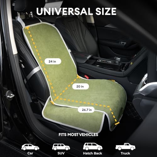 FUNNY FUZZY Dog Car Seat Cover for Front Seat, Dog Seat Cove Waterproof - Image 2