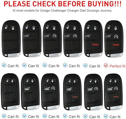 Key Fob Cover for Dodge Accessories 5 Button Key Fob Case - Image 6