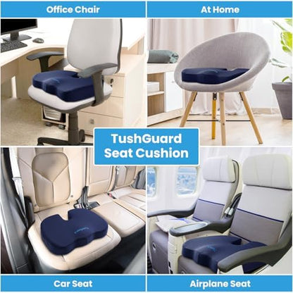TushGuard Seat Cushion for Office Chair, Memory Foam Chair Cushion - Image 5