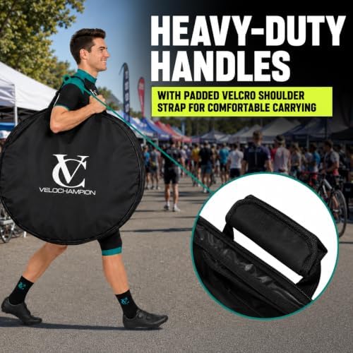 VeloChampion Waterproof Nylon Bike Wheel Bag, Large 26-29", 2 Pack - Image 7