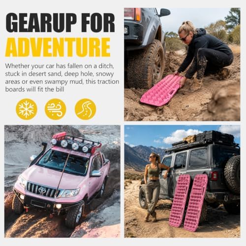 BUNKER INDUST Off-Road Traction Boards, Pair Recovery Tracks Traction Mat - Image 6