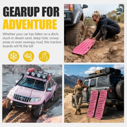 BUNKER INDUST Off-Road Traction Boards, Pair Recovery Tracks Traction Mat - Image 6