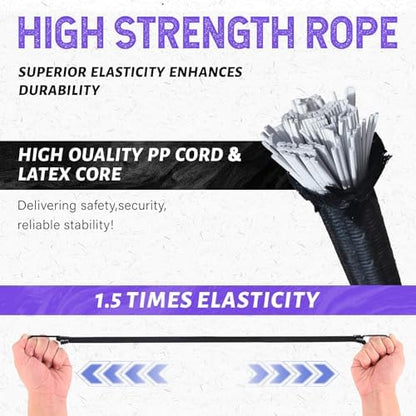 Heavy Duty Bungee Cords with Hooks, 1/3Inch Thick, No Odour, Max Load 40kg - Image 4