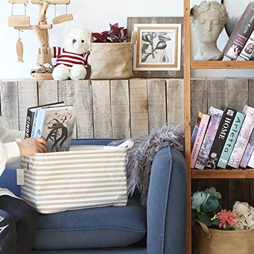 Sea Team Rectangle Open-Top Canvas Storage Basket - Image 4