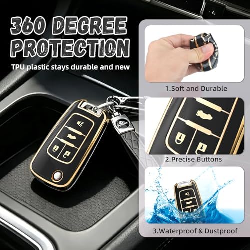 for Chevy Key Fob Cover, Premium Soft TPU Full Protection Key Cover - Image 5