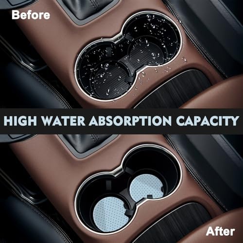 2 Pack Car Coasters for Cup Holders, Cute Car Accessories Interior - Image 2