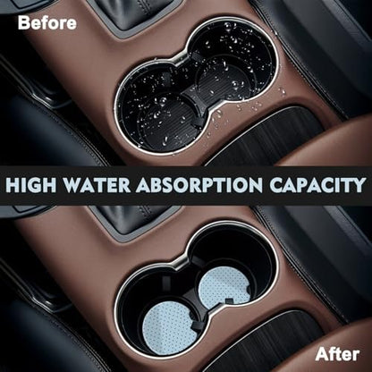 2 Pack Car Coasters for Cup Holders, Cute Car Accessories Interior - Image 2