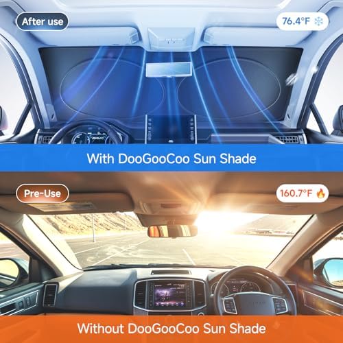 DooGooCoo Windshield Sun Shade - Image 2
