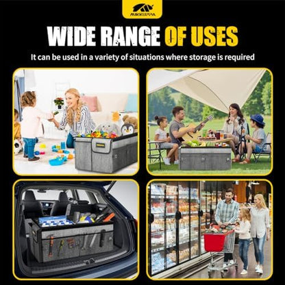 MIKKUPPA Trunk Organizer with Lid - 65L Car Organizer with Cooler - Image 7