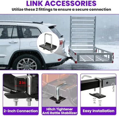 500LBS Trailer Hitch Cargo Carrier - Image 7