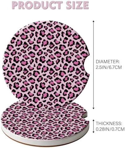 2 Pack Car Coasters for Cup Holders, Cute Car Accessories Interior - Image 4