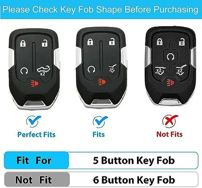 OLLEN 5-Button TPU Key Fob Cover, Fit - Image 2