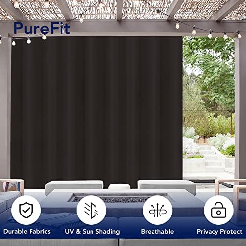 PureFit Outdoor Curtains for Patio Waterproof – Weatherproof, UV and Fade - Image 3